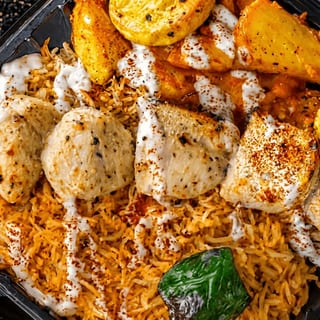 Malai Chicken Kabob Bowl