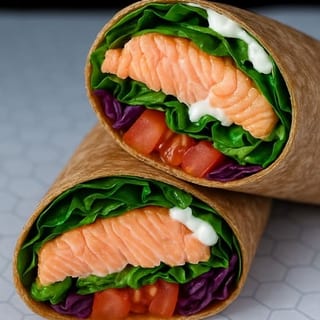 Salmon Kabob Wrap